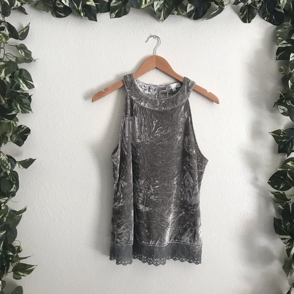 Solitaire Tops - (Was $28)Solitaire Velvet Tank Top